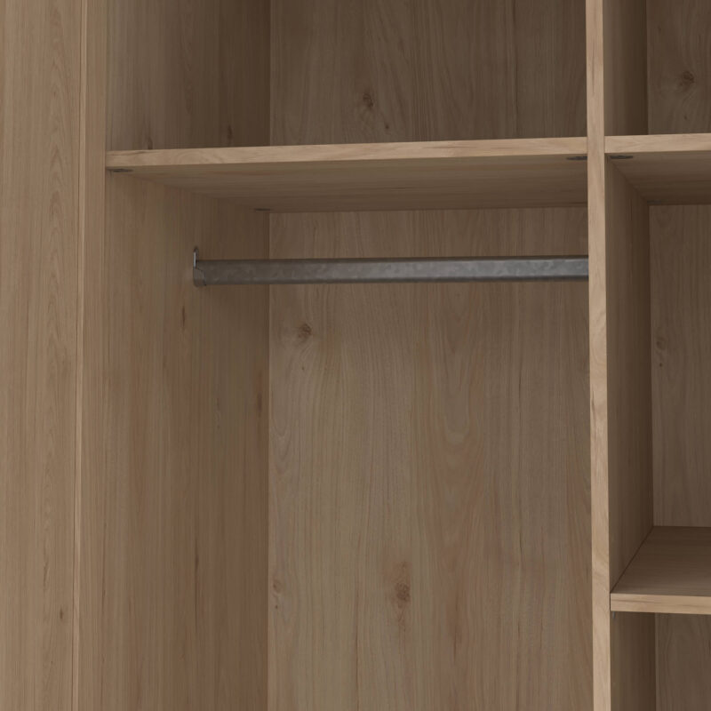 Furniture To Go Brande Oak 2 Door Wardrobe The Home and Office Stores