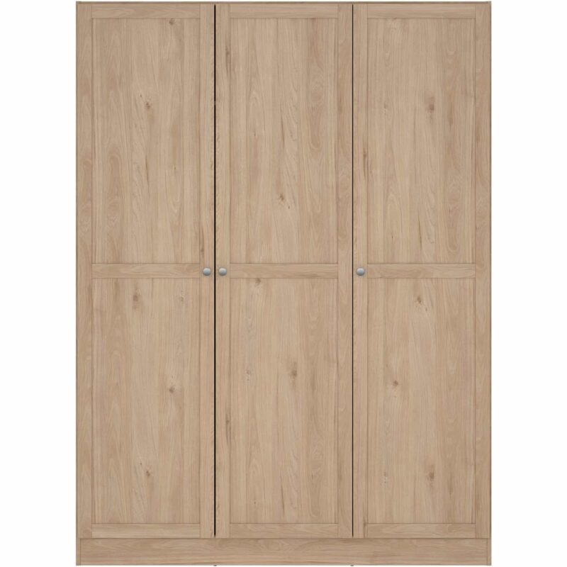 Furniture To Go Brande Oak 3 Door Wardrobe The Home and Office Stores