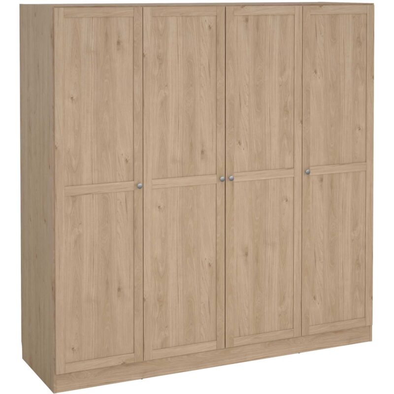 Furniture To Go Brande oak 4 door wardrobe