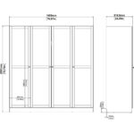 Furniture To Go Brande Oak 4 Door Wardrobe The Home and Office Stores
