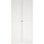 Furniture To Go Brande White 2 Door Wardrobe The Home and Office Stores