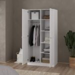 Furniture To Go Brande White 2 Door Wardrobe The Home and Office Stores