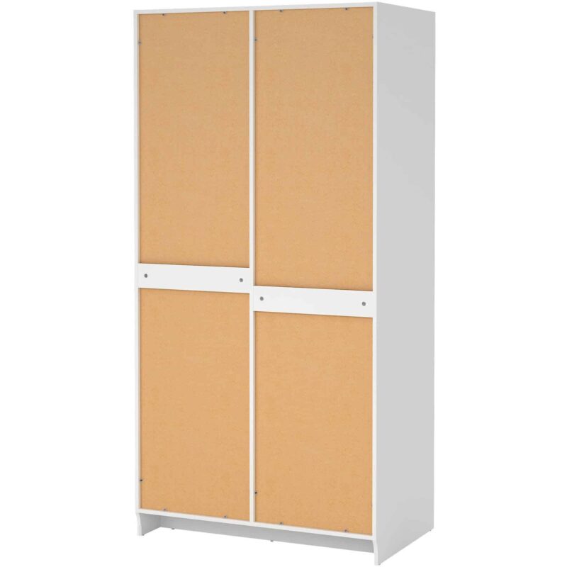 Furniture To Go Brande White 2 Door Wardrobe The Home and Office Stores