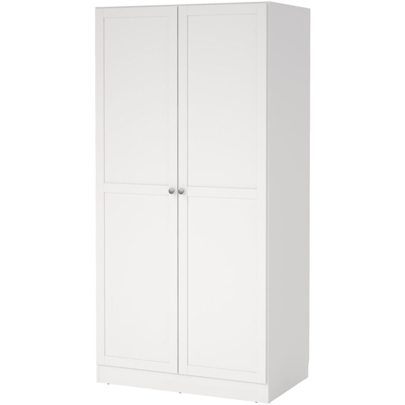 Furniture To Go Brande White 2 Door Wardrobe The Home and Office Stores