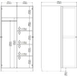 Furniture To Go Brande White 2 Door Wardrobe The Home and Office Stores