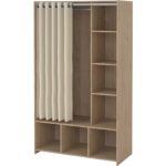 Furniture To Go Uppsala Open Oak Wardrobe The Home and Office Stores