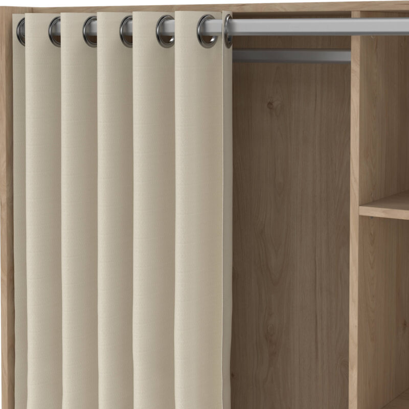 Furniture To Go Uppsala Open Oak Wardrobe The Home and Office Stores