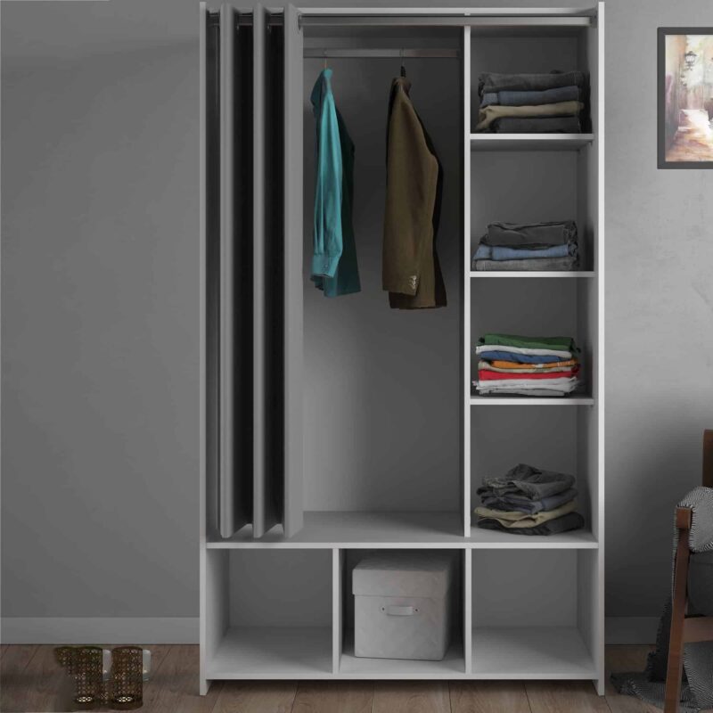 Furniture To Go Uppsala Open White Wardrobe The Home and Office Stores