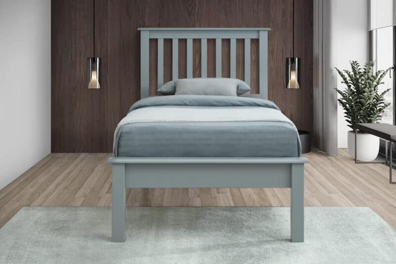 Flintshire Furniture Rossett Grey Wooden Bed The Home and Office Stores