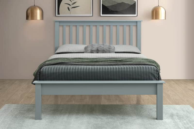 Flintshire Furniture Rossett Grey Wooden Bed The Home and Office Stores