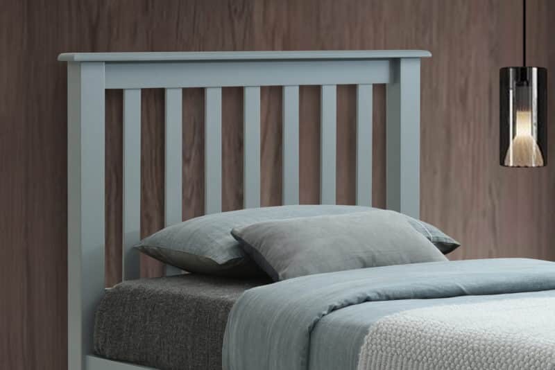 Flintshire Furniture Rossett Grey Wooden Bed The Home and Office Stores