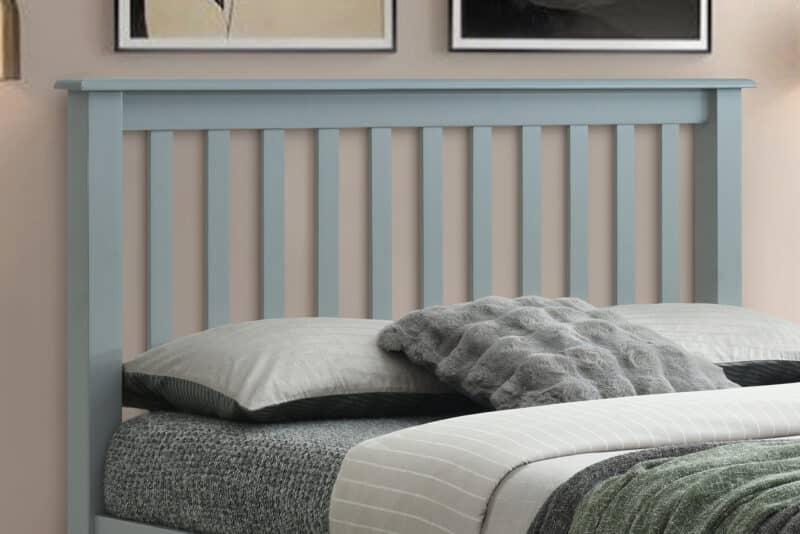 Flintshire Furniture Rossett Grey Wooden Bed The Home and Office Stores