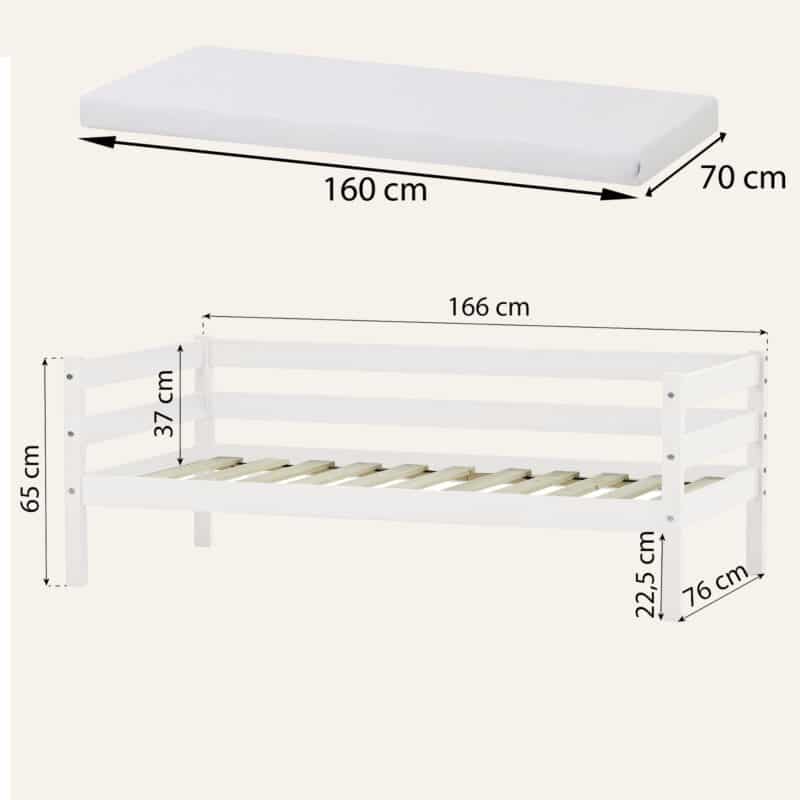 Hoppekids Shorty Daybed White The Home and Office Stores