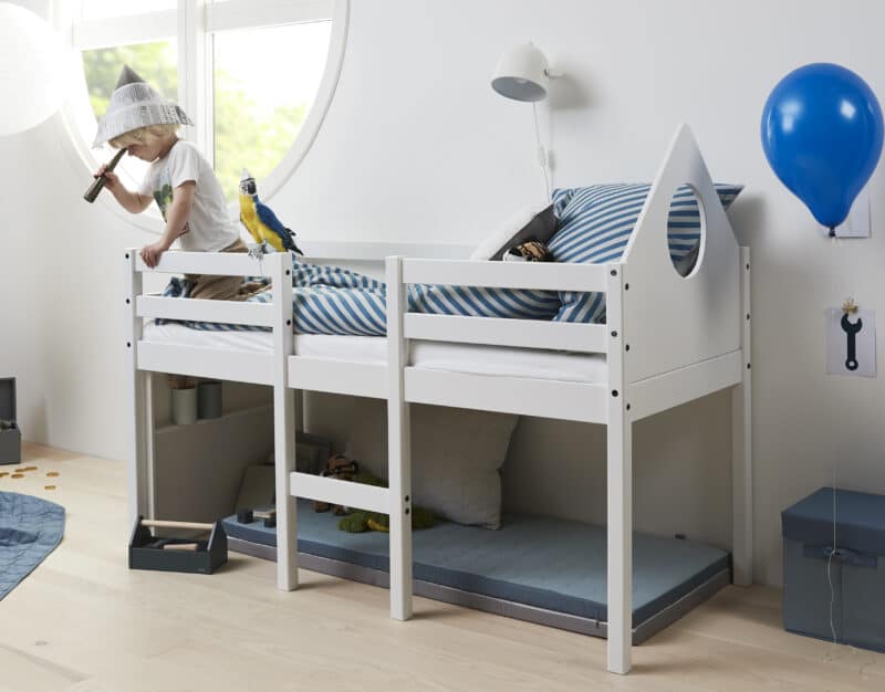 Thuka Alfred Sailor mid sleeper bed with blackboard