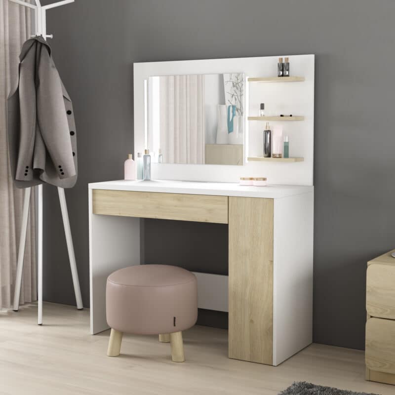 Trasman Glamour Beauty Bar Dressing Table The Home and Office Stores