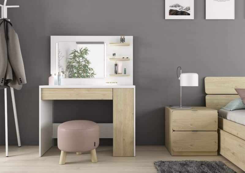 Trasman Glamour Beauty Bar Dressing Table The Home and Office Stores