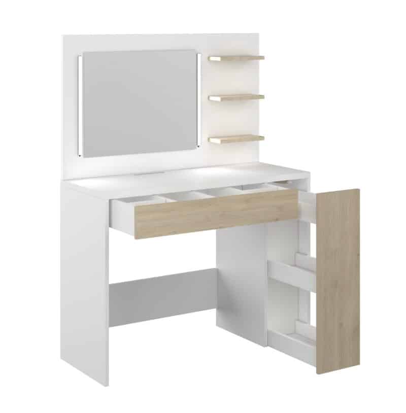 Trasman Glamour Beauty Bar Dressing Table The Home and Office Stores