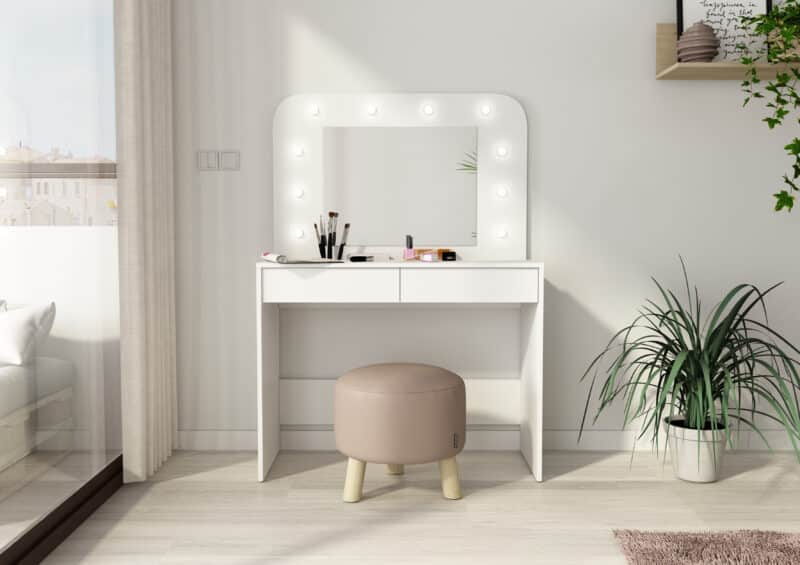 Trasman Hollywood Beauty Bar Dressing Table The Home and Office Stores