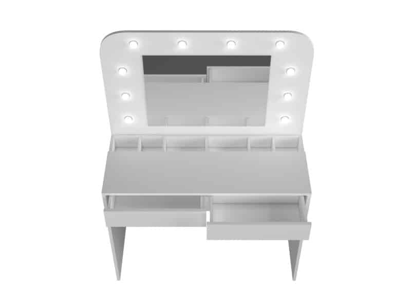 Trasman Hollywood Beauty Bar Dressing Table The Home and Office Stores