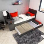 Trasman Kids B Zone gaming single bed with trundle drawer