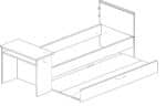 Trasman Kids B Zone Gaming Single Bed With Trundle Drawer The Home and Office Stores