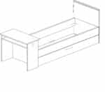 Trasman Kids B Zone Gaming Single Bed With Trundle Drawer The Home and Office Stores