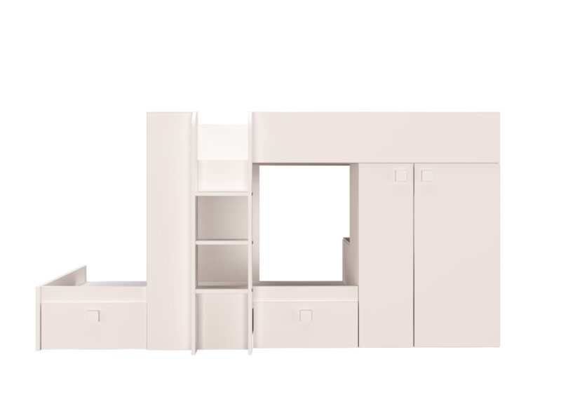 Trasman Kids Barca Bunk Bed All White The Home and Office Stores