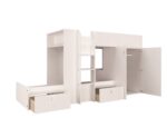 Trasman Kids Barca Bunk Bed All White The Home and Office Stores