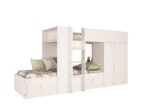 Trasman Kids Barca Bunk Bed All White The Home and Office Stores