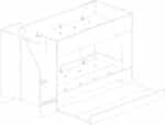 Trasman Kids Easy Bunkbed with Staircase The Home and Office Stores