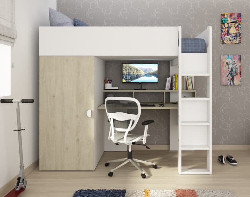 Trasman Kids Flow High Sleeper Bed The Home and Office Stores
