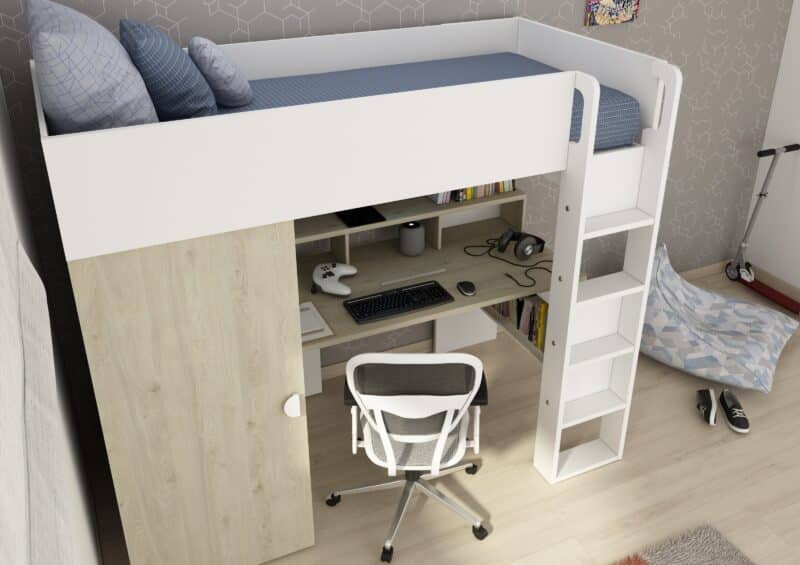 Trasman Kids Flow High Sleeper Bed The Home and Office Stores