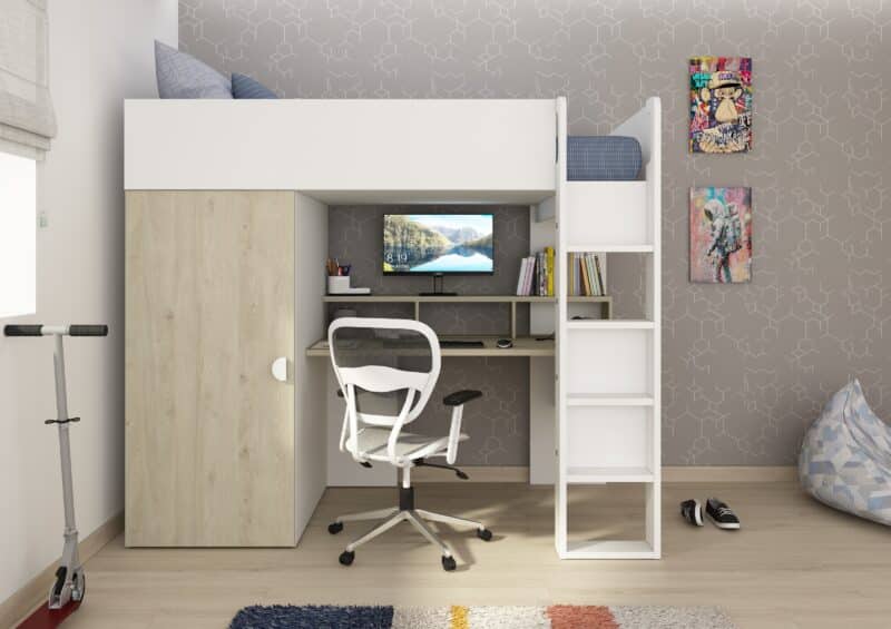 Trasman Kids Flow High Sleeper Bed The Home and Office Stores