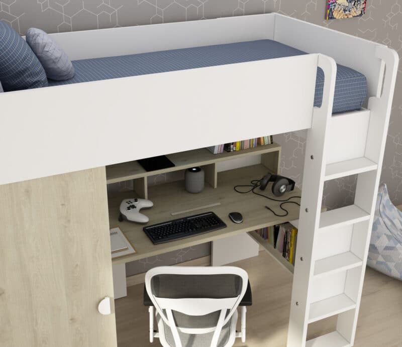 Trasman Kids Flow High Sleeper Bed The Home and Office Stores