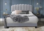 Flintshire Furniture Hope grey fabric bed