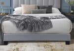 Flintshire Furniture Hope Grey Fabric Bed The Home and Office Stores