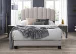 Flintshire Furniture Hope pebble fabric bed