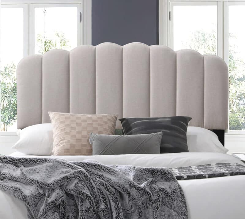Flintshire Furniture Hope Pebble Fabric Bed The Home and Office Stores