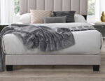 Flintshire Furniture Hope Pebble Fabric Bed The Home and Office Stores