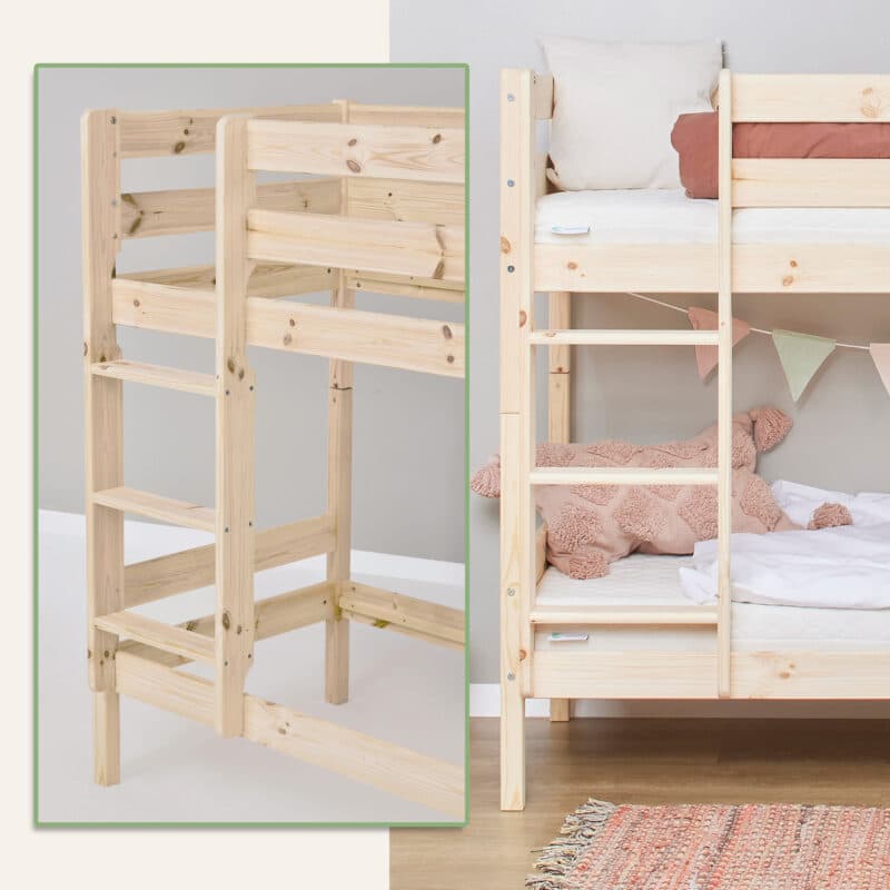 Hoppekids Shorty Bunk Bed Natural The Home and Office Stores