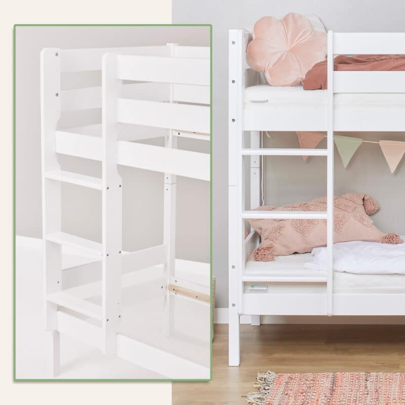 Hoppekids Shorty Bunk Bed White The Home and Office Stores