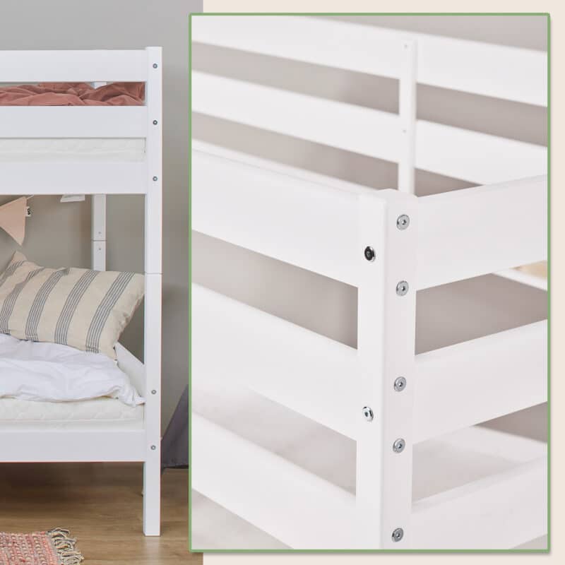 Hoppekids Shorty Bunk Bed White The Home and Office Stores