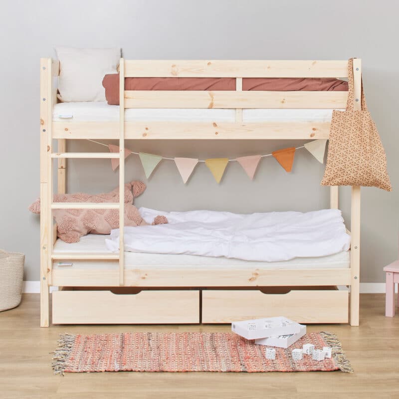 Hoppekids Shorty Bunk Bed with Drawers Natural The Home and Office Stores