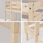 Hoppekids Shorty Bunk Bed with Drawers Natural The Home and Office Stores