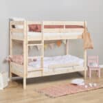 Hoppekids Shorty Bunk Bed with safety rail natural
