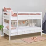 Hoppekids Shorty Bunk Bed with safety rail white