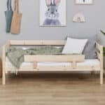 Hoppekids Shorty Daybed with Safety Rail Natural The Home and Office Stores