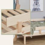 Hoppekids Shorty Daybed with Safety Rail Natural The Home and Office Stores