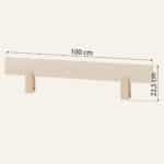 Hoppekids Shorty Daybed with Safety Rail Natural The Home and Office Stores
