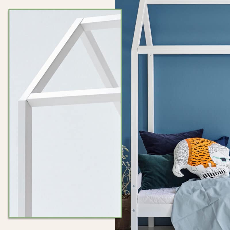 Hoppekids Shorty House Bed White The Home and Office Stores